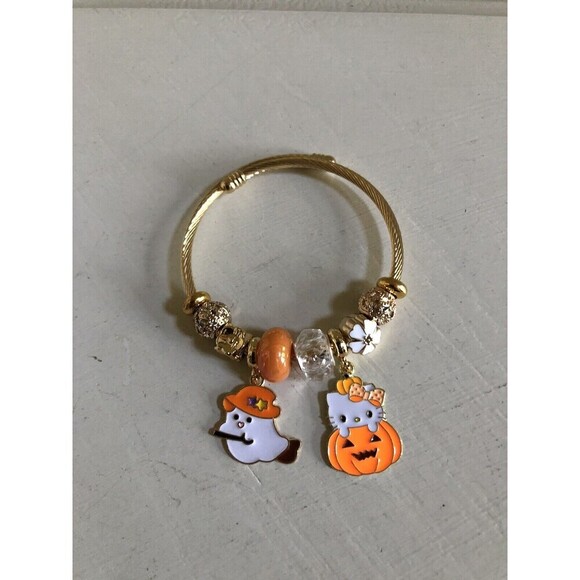 Hello‎ Kitty Anime Halloween Charm Bracelet￼ Pumpkin  Ghost Charm Bracele… - Picture 5 of 5